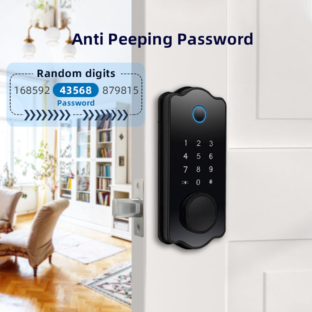 5-in-1 Smart Water-Resistant Door Lock with Auto Lock & - Tech Buddy