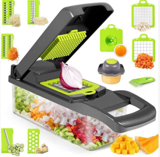 12-in-1 Manual Vegetable Chopper & Slicer - Tech Buddy