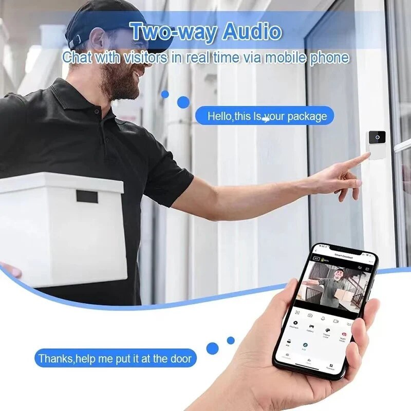 Smart WiFi Video Doorbell with Night Vision - Tech Buddy