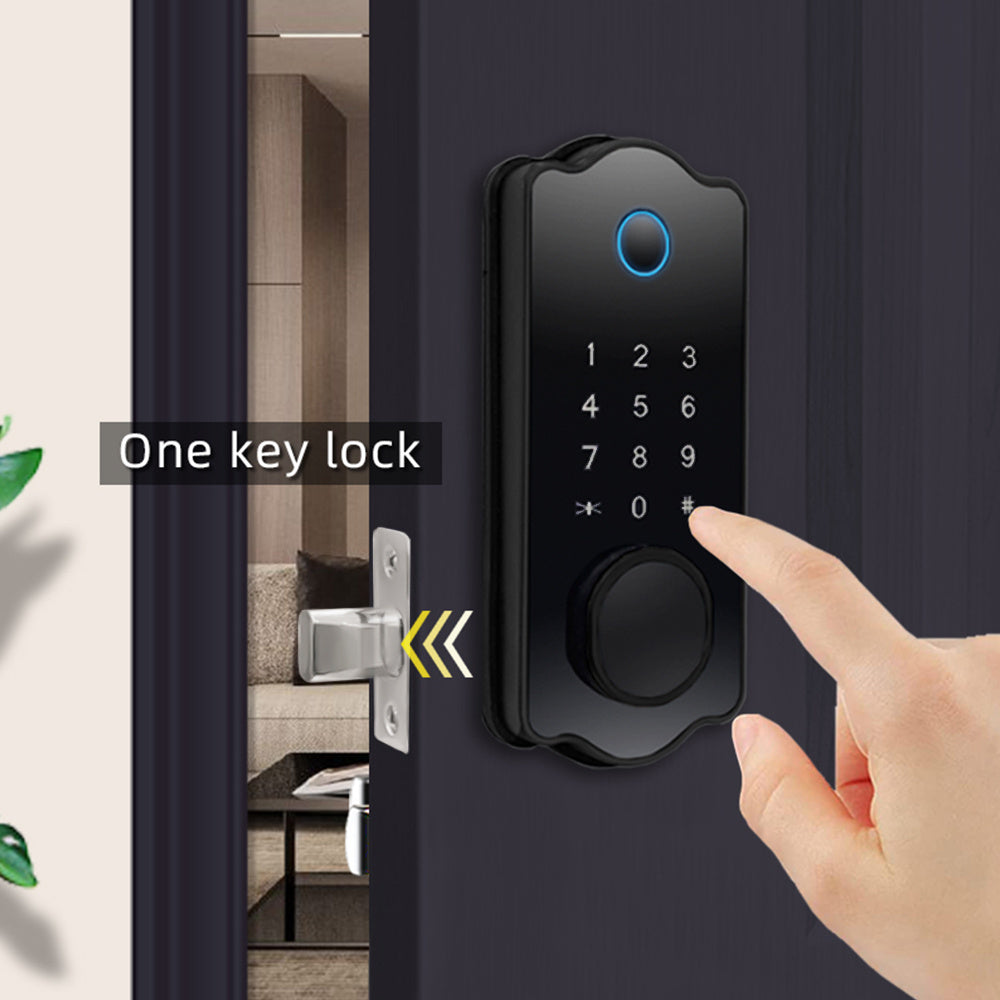 5-in-1 Smart Water-Resistant Door Lock with Auto Lock & - Tech Buddy