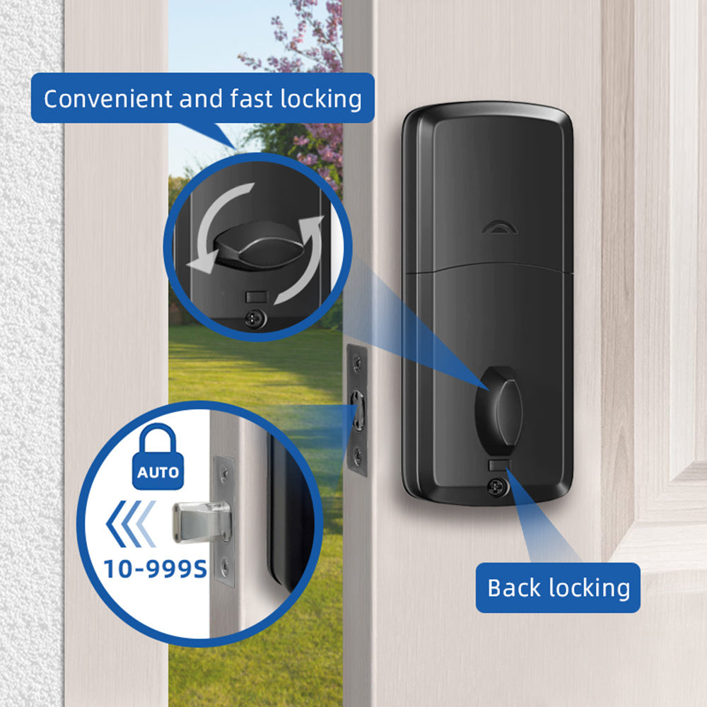 5-in-1 Smart Water-Resistant Door Lock with Auto Lock & - Tech Buddy