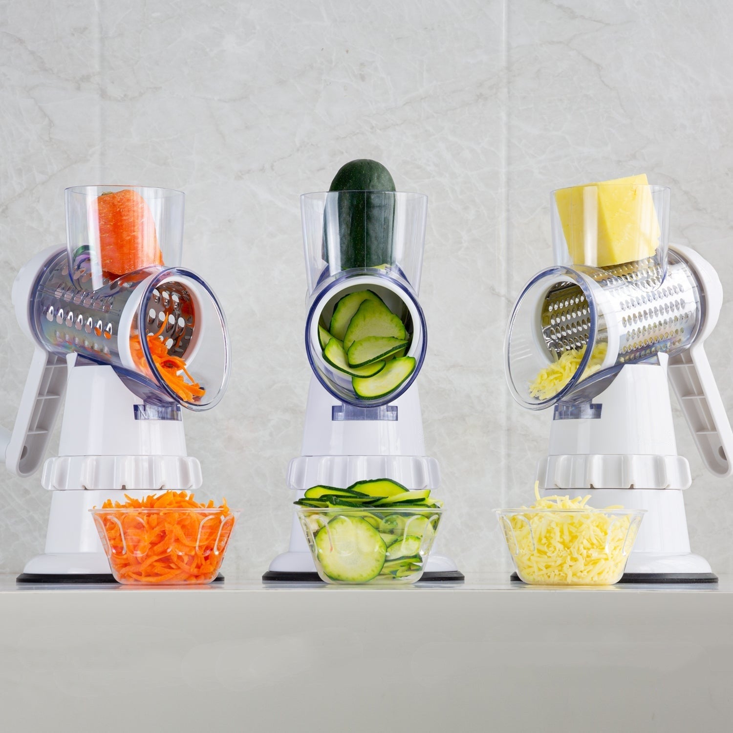 3-in-1 Manual Vegetable Slicer & Grater - Tech Buddy