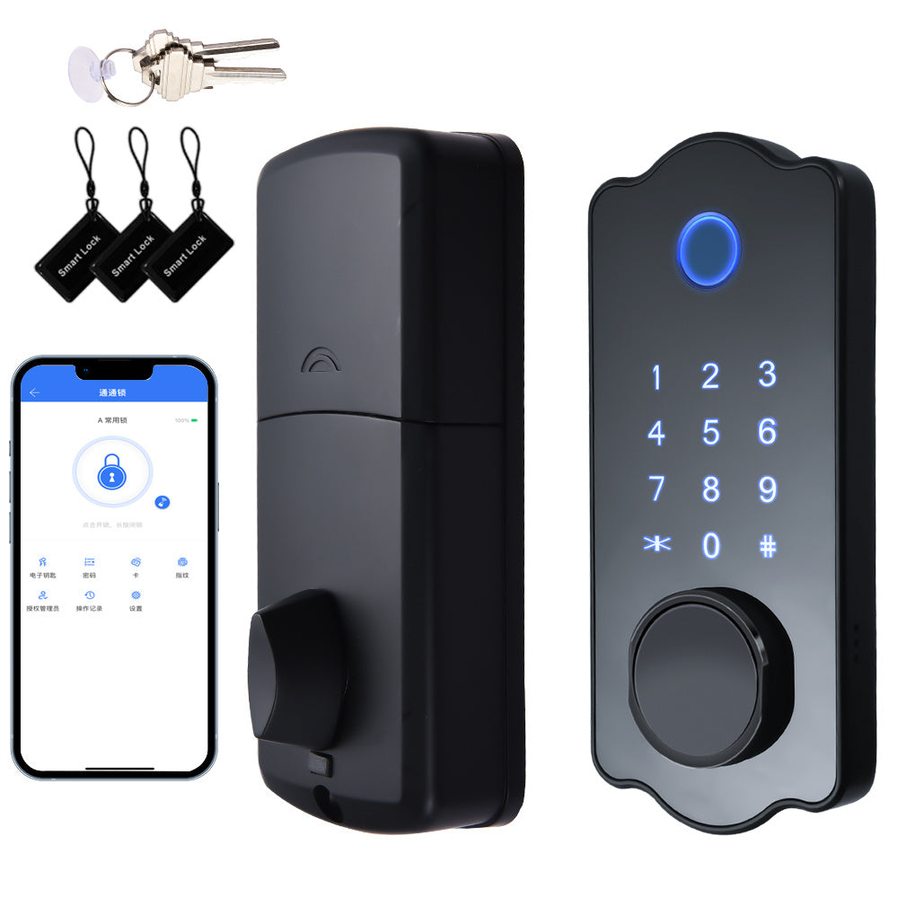 5-in-1 Smart Water-Resistant Door Lock with Auto Lock & - Tech Buddy